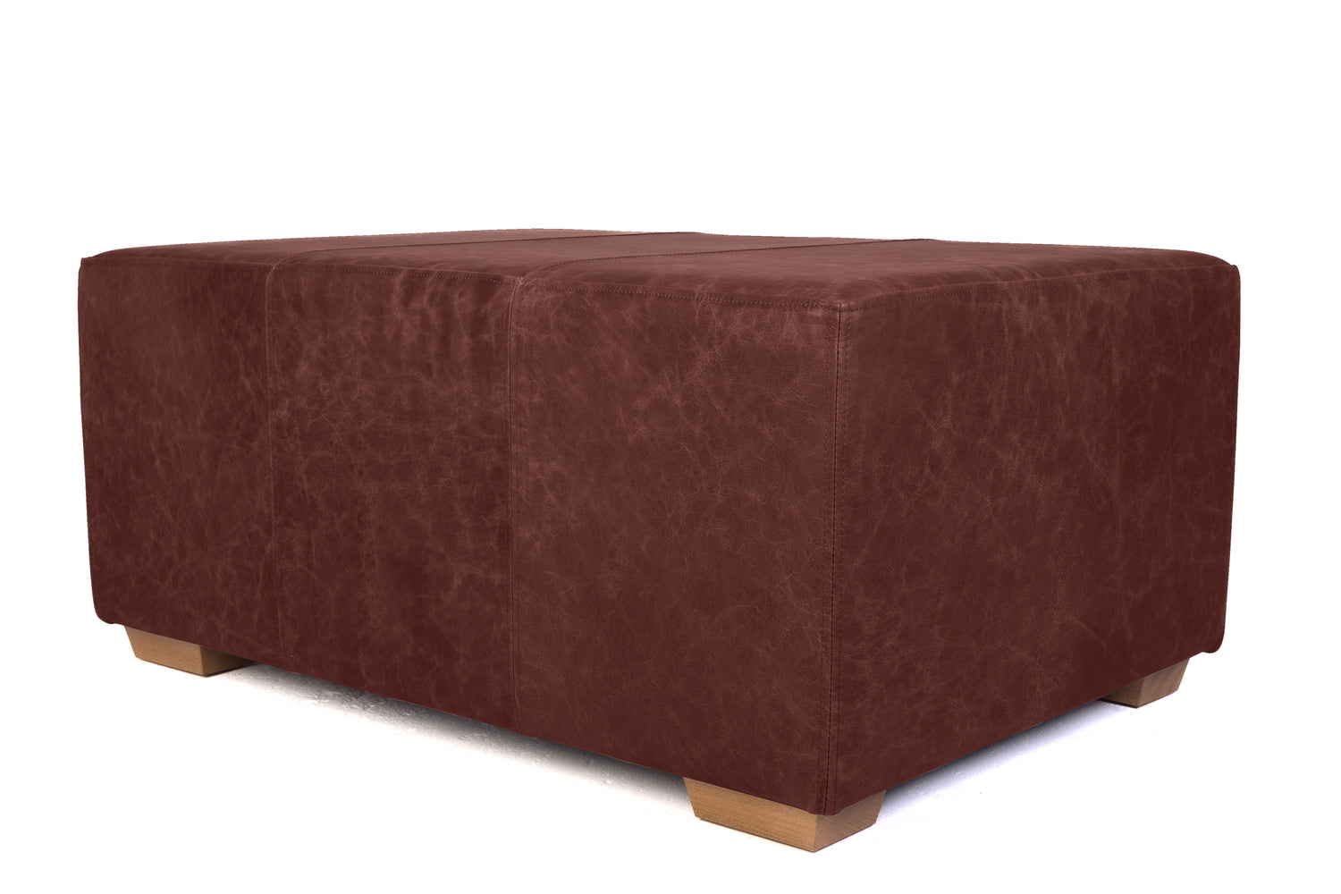 Old Boot Sofas Big One Footstool Footstool Hobnail Leather Conker