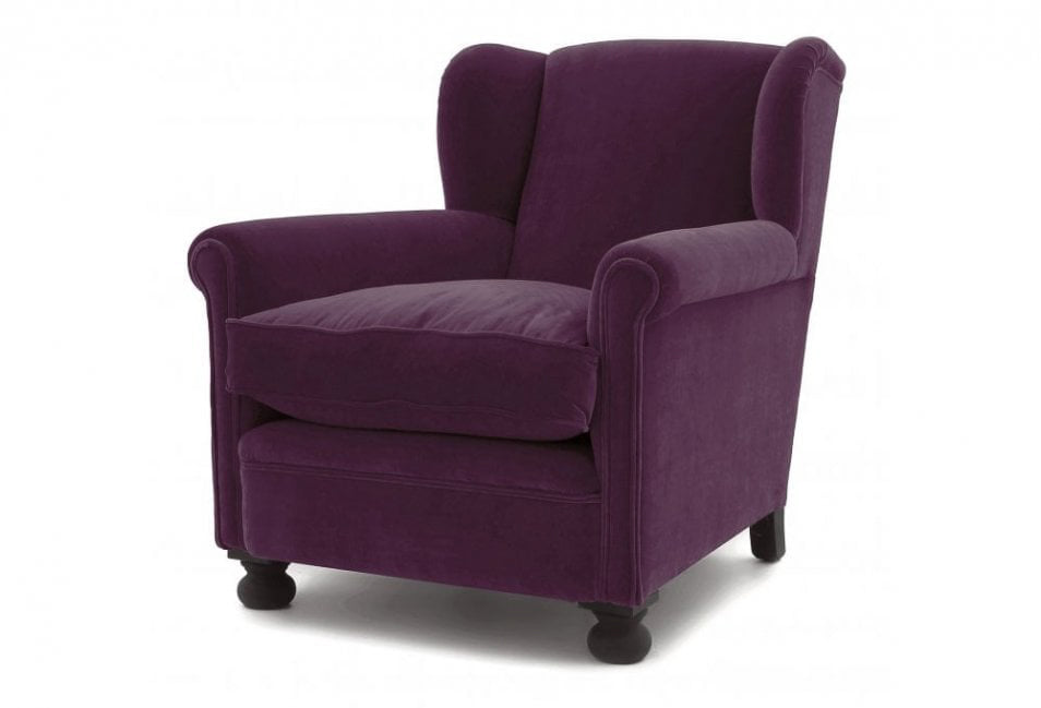 Old Boot Sofas Bookworm Armchair Vintage Velvet Fig