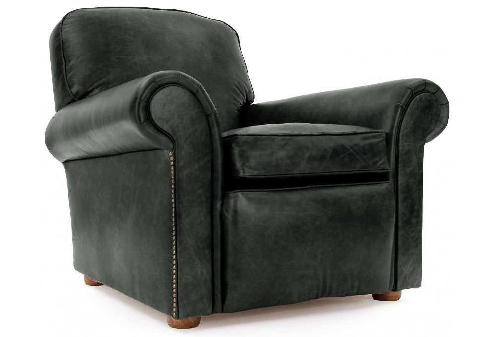 Old Boot Sofas Hector Armchair Vintage Leather Black