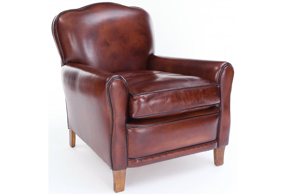 Old Boot Sofas Poppy Armchair Original Leather Chestnut