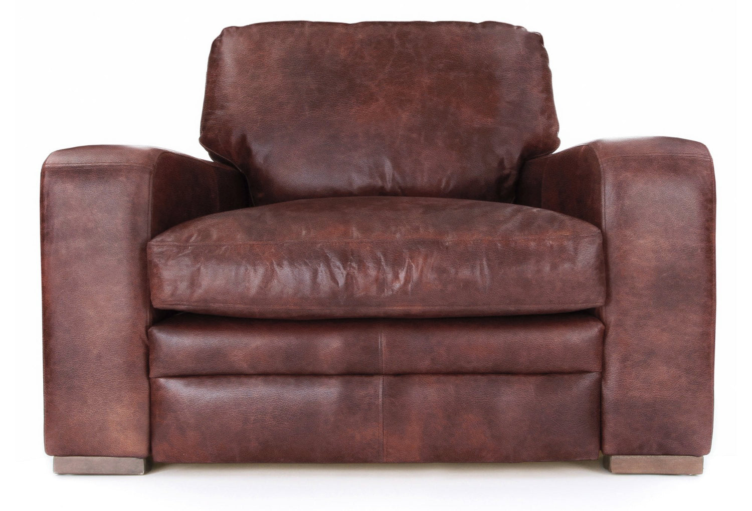 Old Boot Sofas Urbanite Armchair Hobnail Leather Conker
