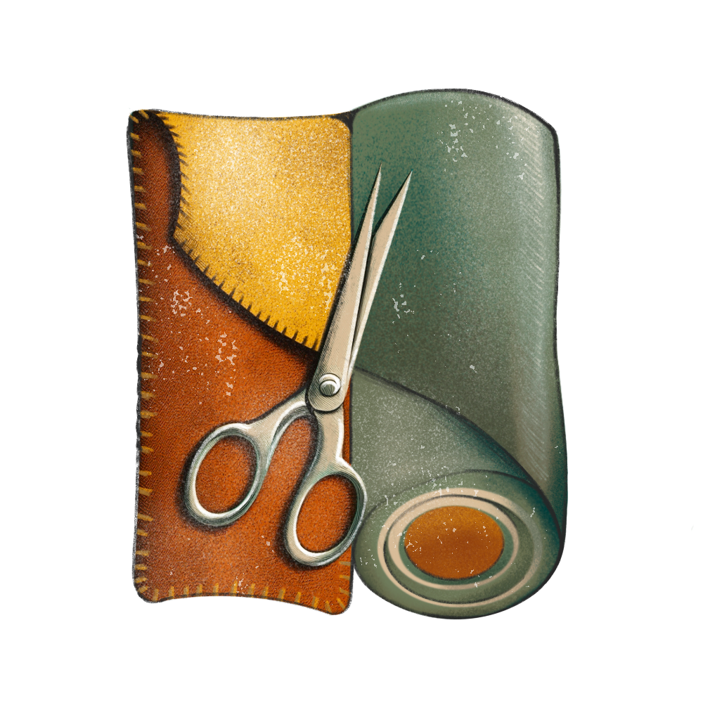 Leathers and fabrics