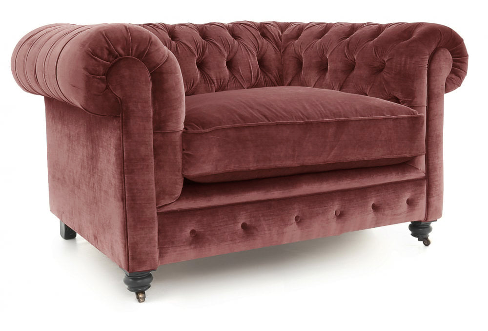 Old Boot Sofas Alfie Armchair Aged Velvet Pinot