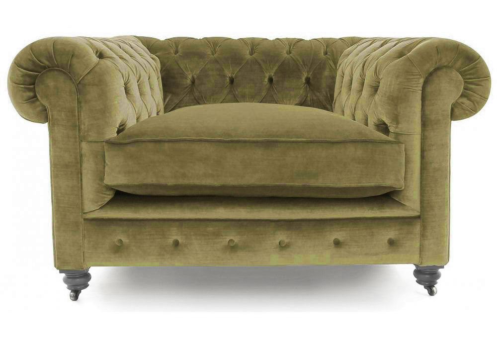 Old Boot Sofas Alfie Armchair Harmony Velvet Fern
