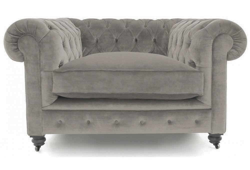 Old Boot Sofas Alfie Armchair Lazy Linen Dove Grey