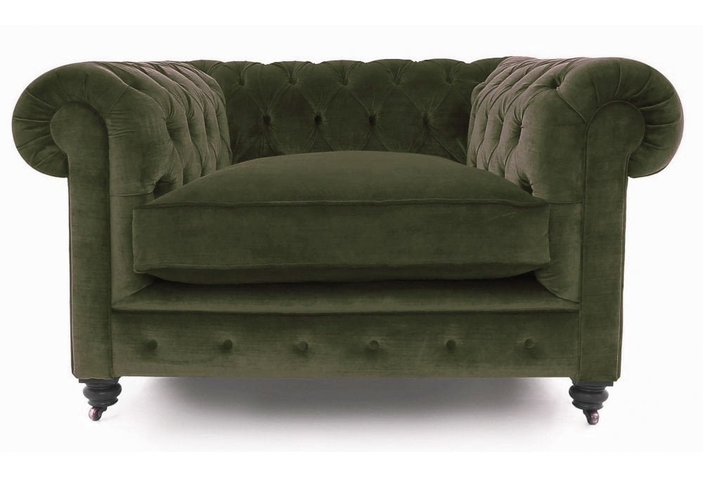 Old Boot Sofas Alfie Armchair Lazy Linen Leaf
