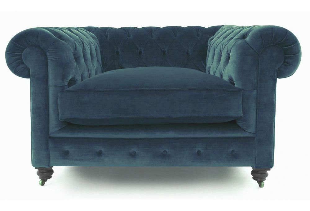 Old Boot Sofas Alfie Armchair Lazy Linen Marine
