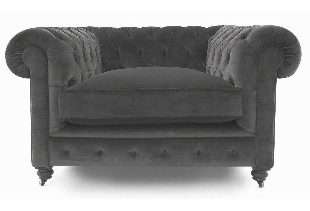 Old Boot Sofas Alfie Armchair Mellow Fabric Cement