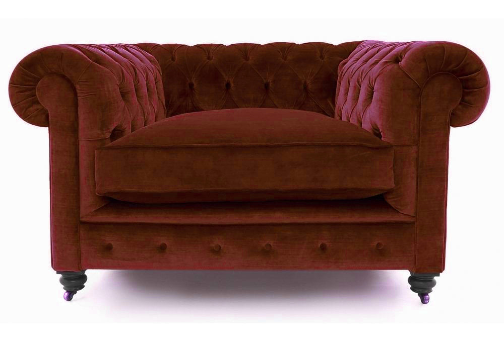 Old Boot Sofas Alfie Armchair Mellow Fabric Harissa