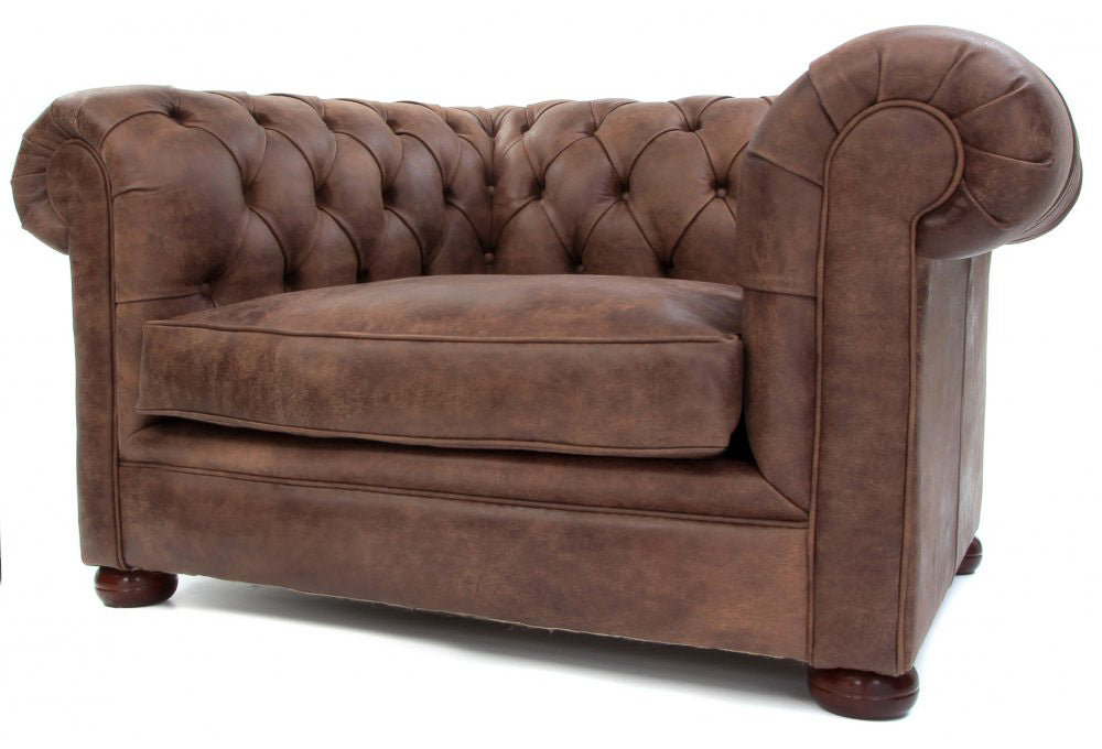 Old Boot Sofas Alfie Armchair Rustic Leather Coffee