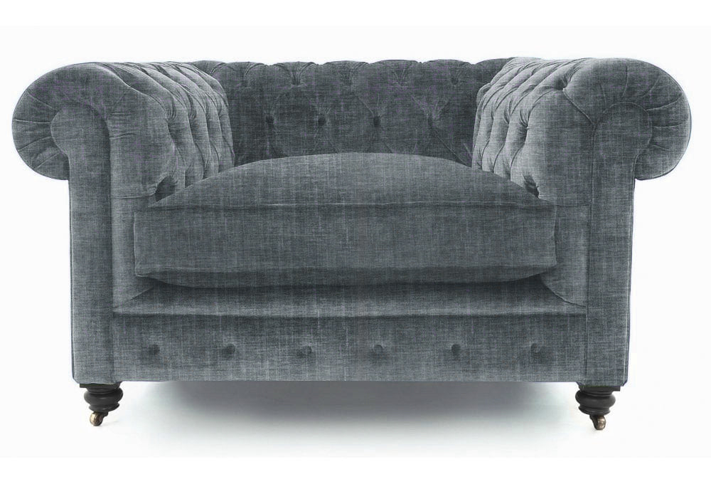 Old Boot Sofas Alfie Armchair Shabby Velvet Atlantic