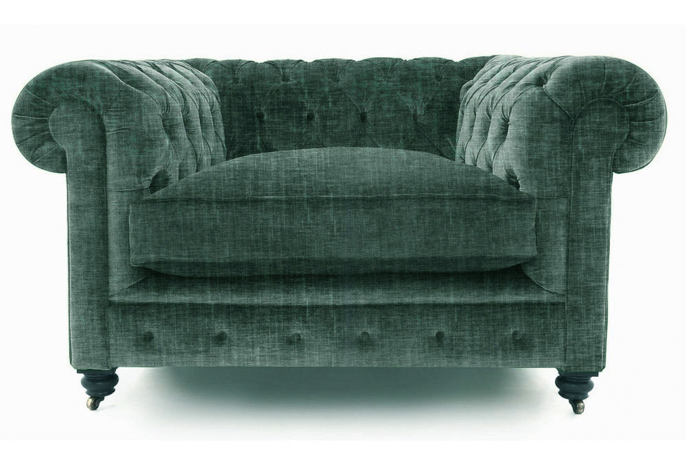 Old Boot Sofas Alfie Armchair Shabby Velvet Bottle