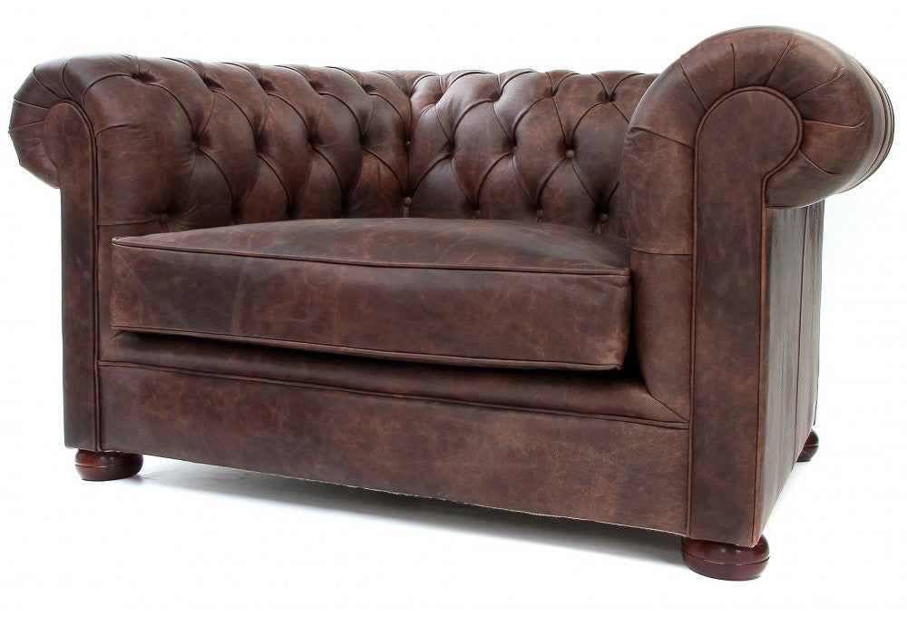 Old Boot Sofas Alfie Armchair Vintage Leather Brown