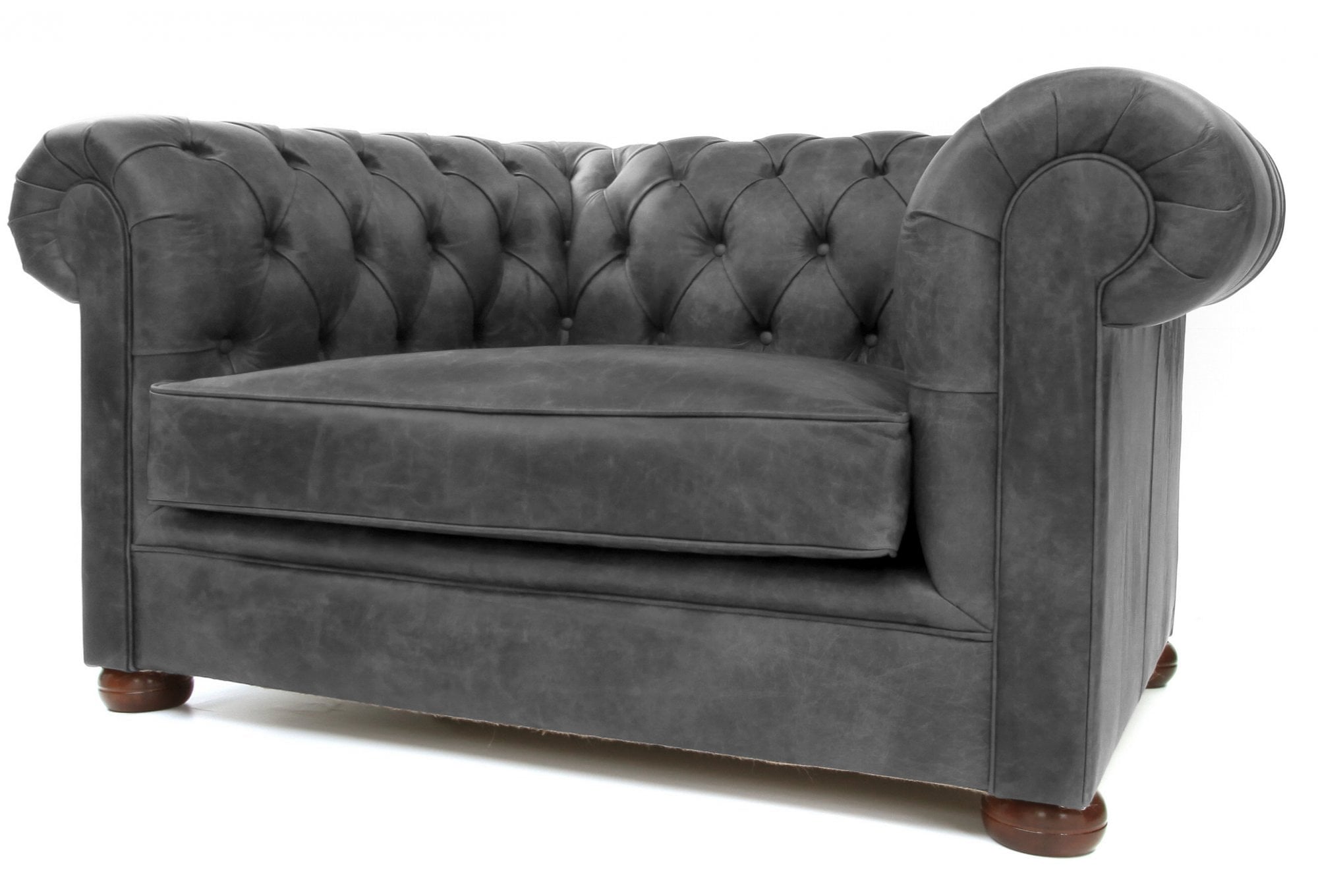 Old Boot Sofas Alfie Armchair Vintage Leather Slate