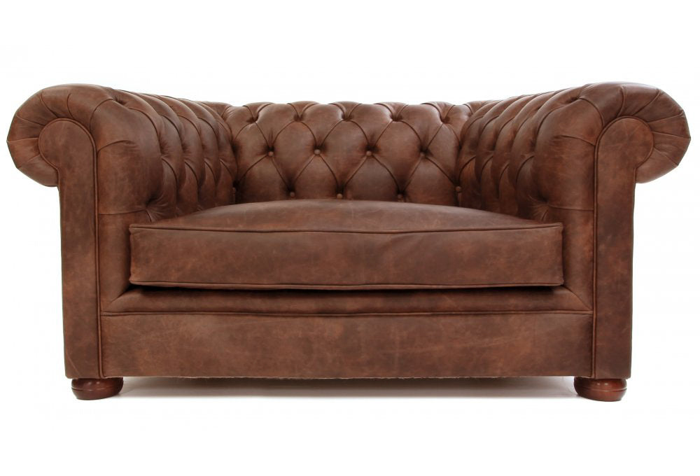 Old Boot Sofas Alfie Armchair in Vintage Leather Tan