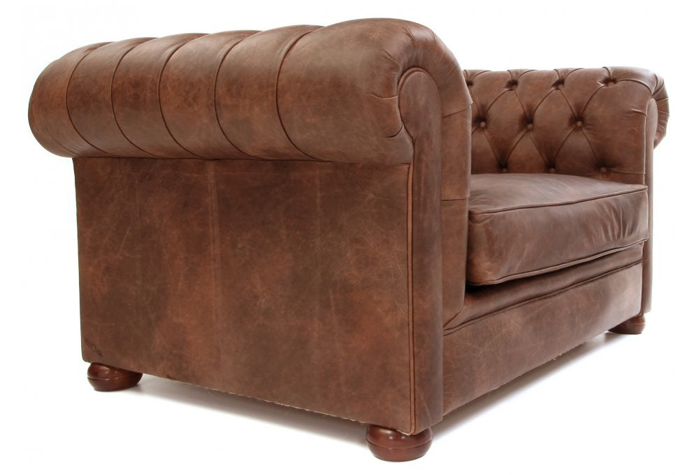 Old Boot Sofas Alfie Armchair in Vintage Leather Tan