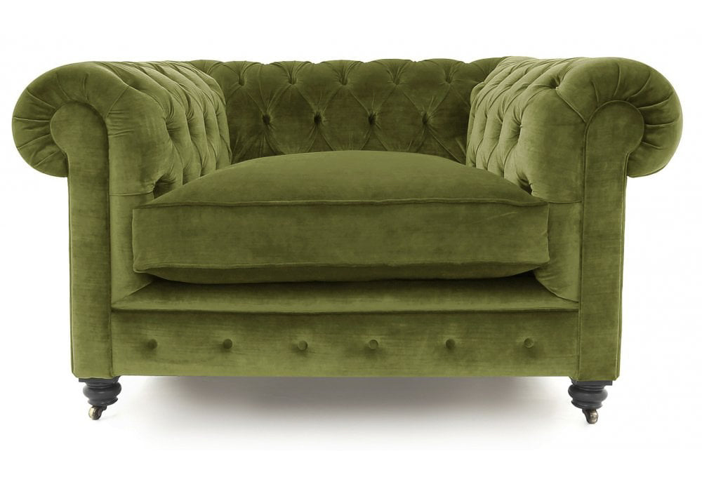 Old Boot Sofas Alfie Armchair Vintage Velvet Bracken