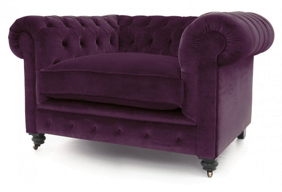 Old Boot Sofas Alfie Armchair Vintage Velvet Fig