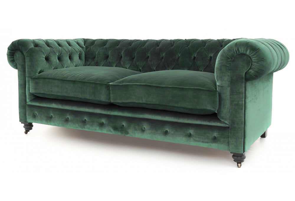 Old Boot Sofas Alfie Sofa Aged Velvet Emerald