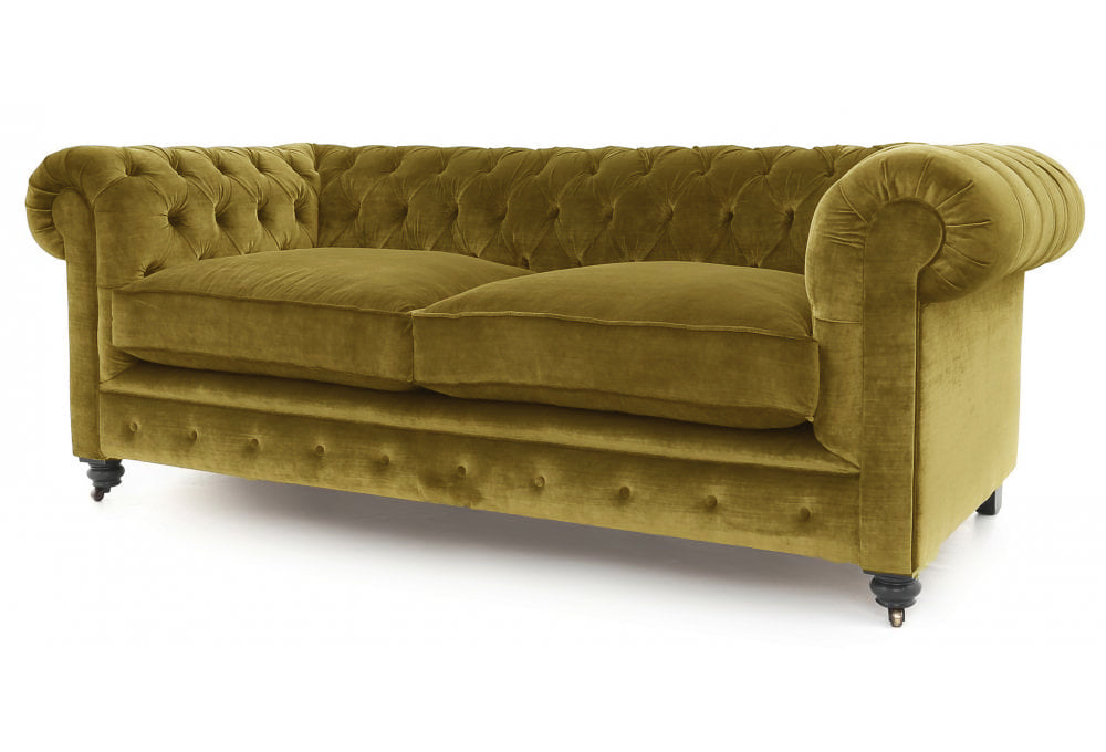 Old Boot Sofas Alfie Sofa Aged Velvet Ochre