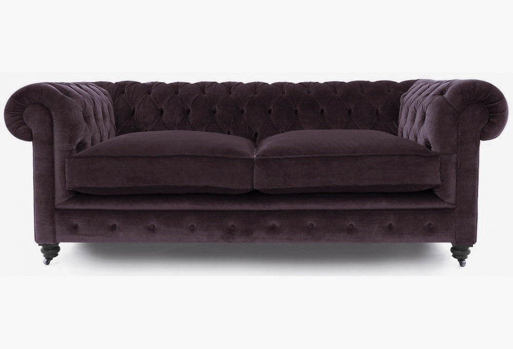 Old Boot Sofas Alfie Sofa Harmony Velvet Mulberry