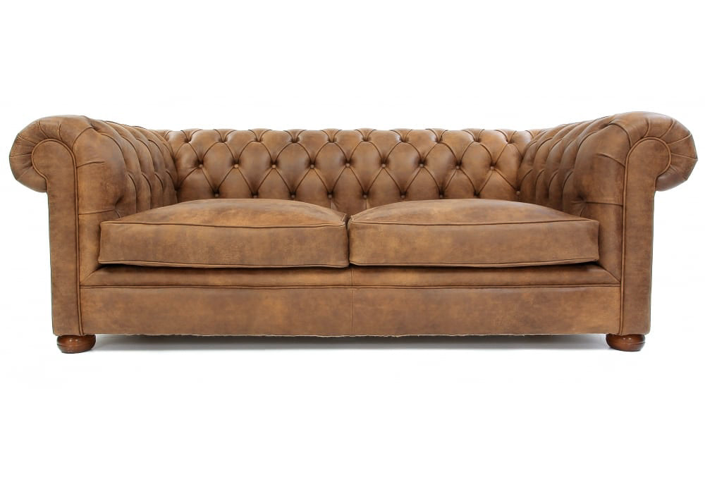 Old Boot Sofas Alfie Sofa Rustic Leather Buckskin