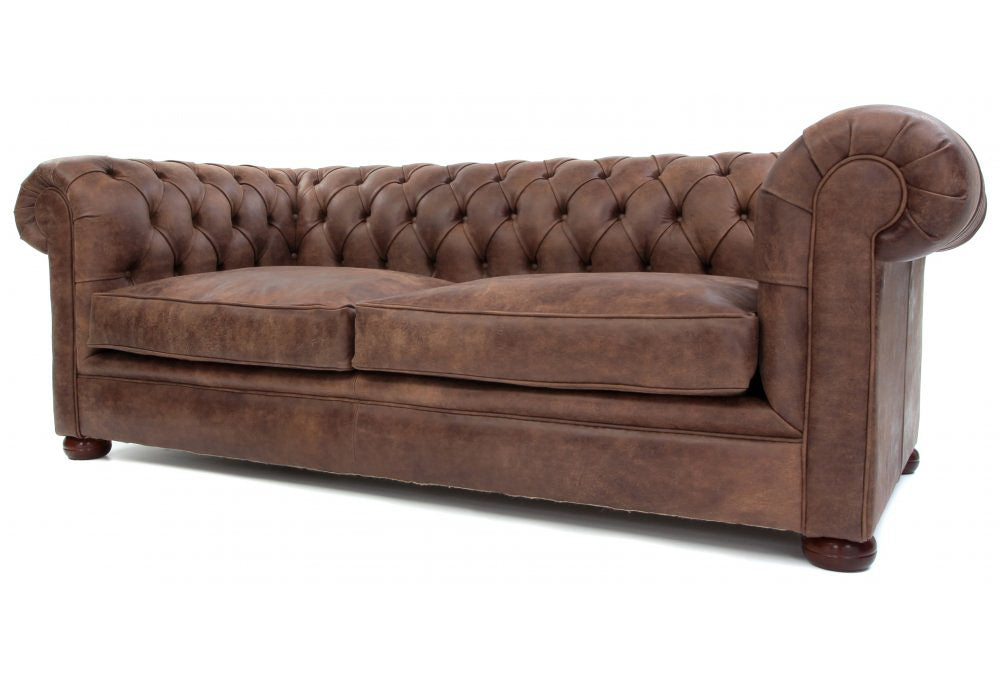 Old Boot Sofas Alfie Sofa Rustic Leather Coffee
