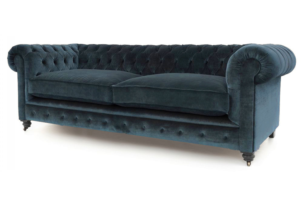 Old Boot Sofas Alfie Sofa Aged Velvet Indigo