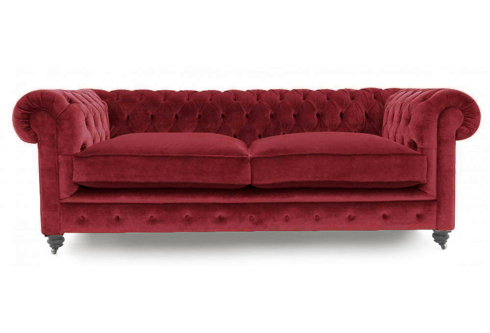 Old Boot Sofas Alfie Sofa Harmony Velvet Berry