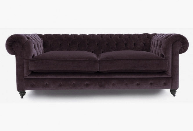 Old Boot Sofas Alfie Sofa Harmony Velvet Mulberry