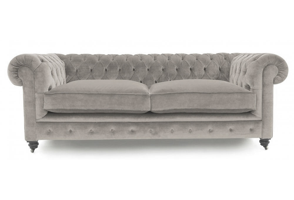 Old Boot Sofas Alfie 3 Seater Sofa in Harmony Velvet Sage