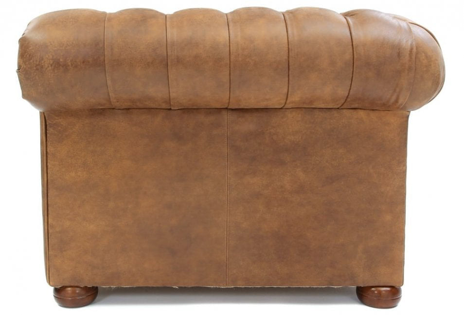 Old Boot Sofas Alfie 3 Seater Sofa in Rustic Leather Buckskin