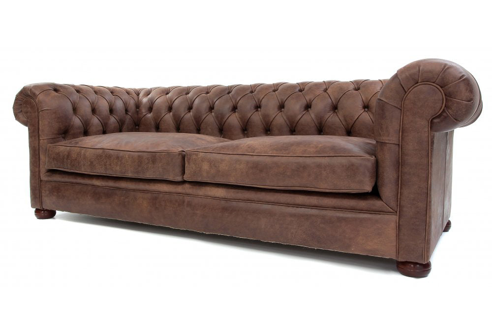 Old Boot Sofas Alfie Sofa Rustic Leather Coffee