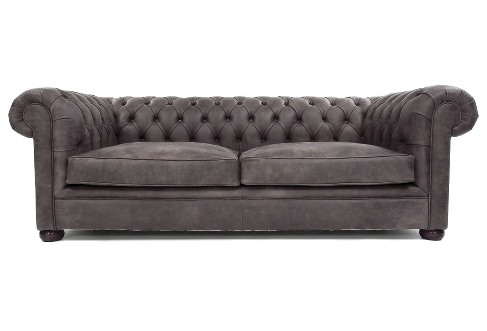 Old Boot Sofas Alfie Sofa Rustic Leather Shadow