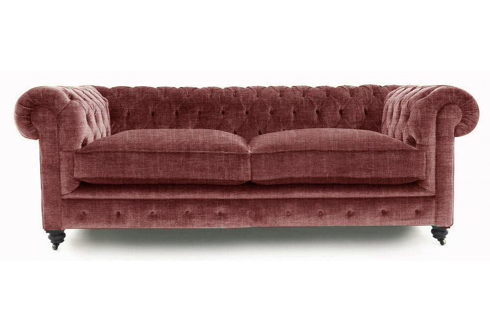 Old Boot Sofas Alfie Sofa Shabby Velvet Burgundy