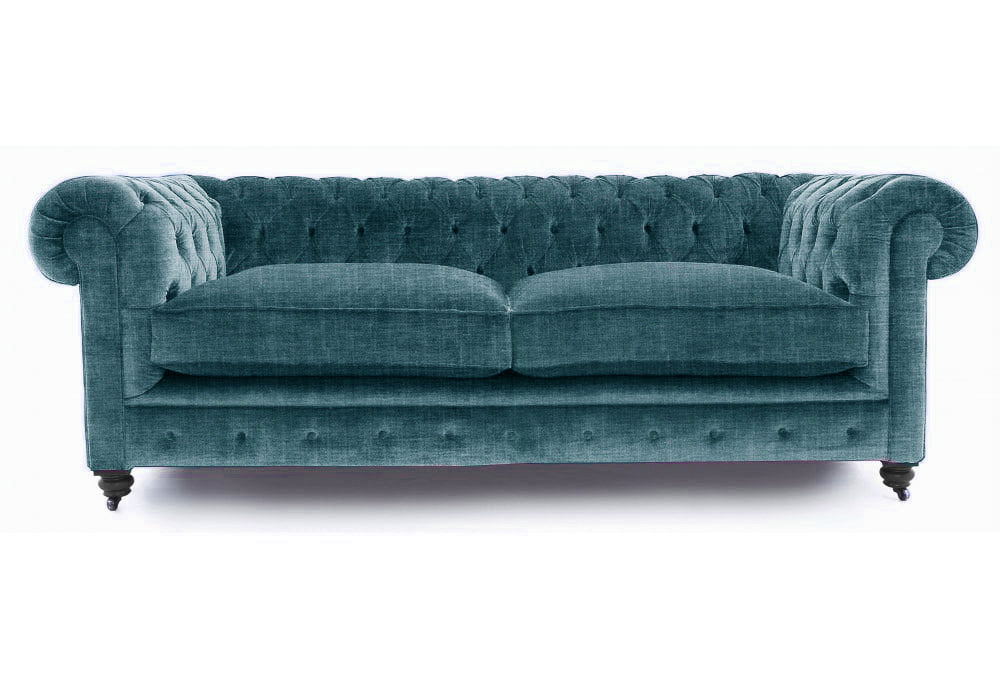 Old Boot Sofas Alfie Sofa Shabby Velvet Prussian