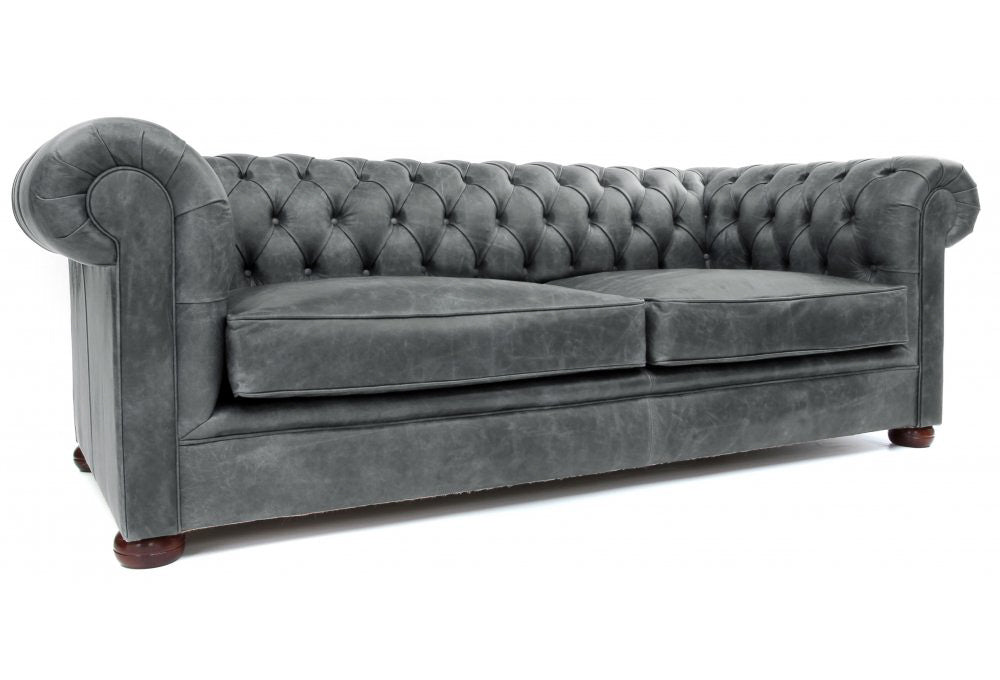 Old Boot Sofas Alfie Sofa Vintage Leather Grey