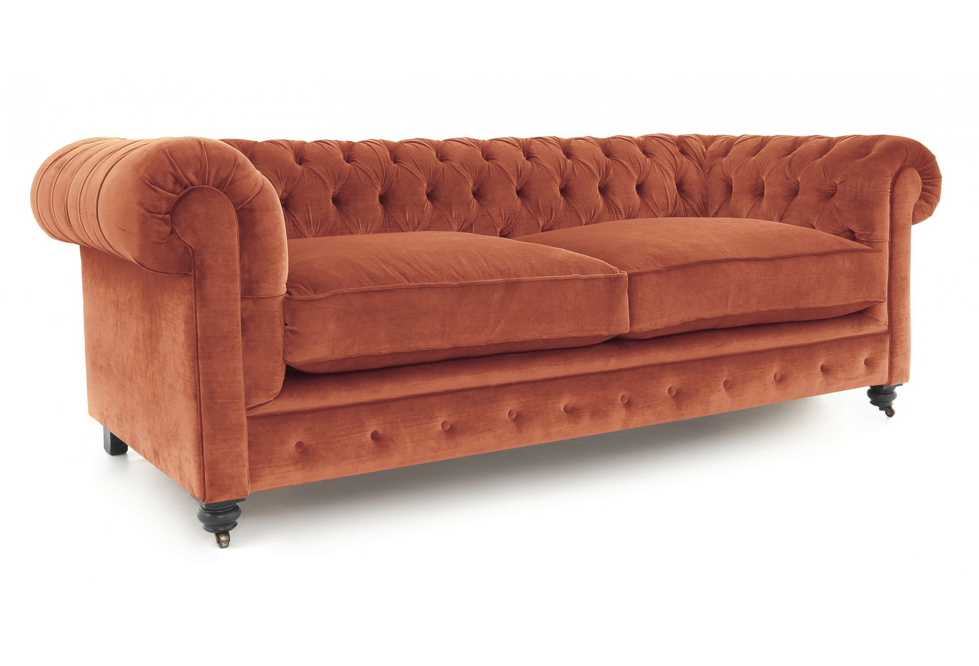 Old Boot Sofas Alfie Sofa Vintage Velvet Rose Clay