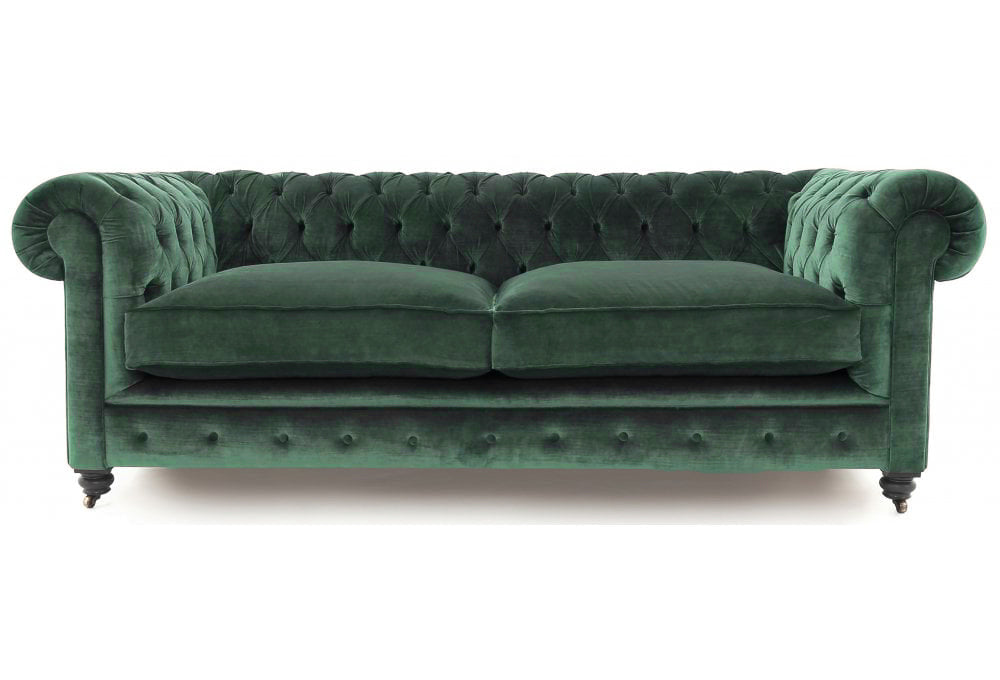Old Boot Sofas Alfie Sofa Aged Velvet Emerald