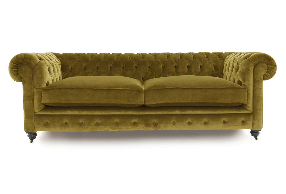 Old Boot Sofas Alfie Sofa Aged Velvet Ochre