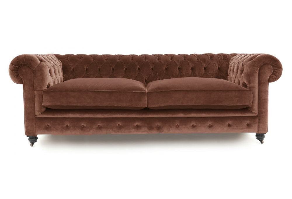 Old Boot Sofas Alfie Sofa Aged Velvet Rust