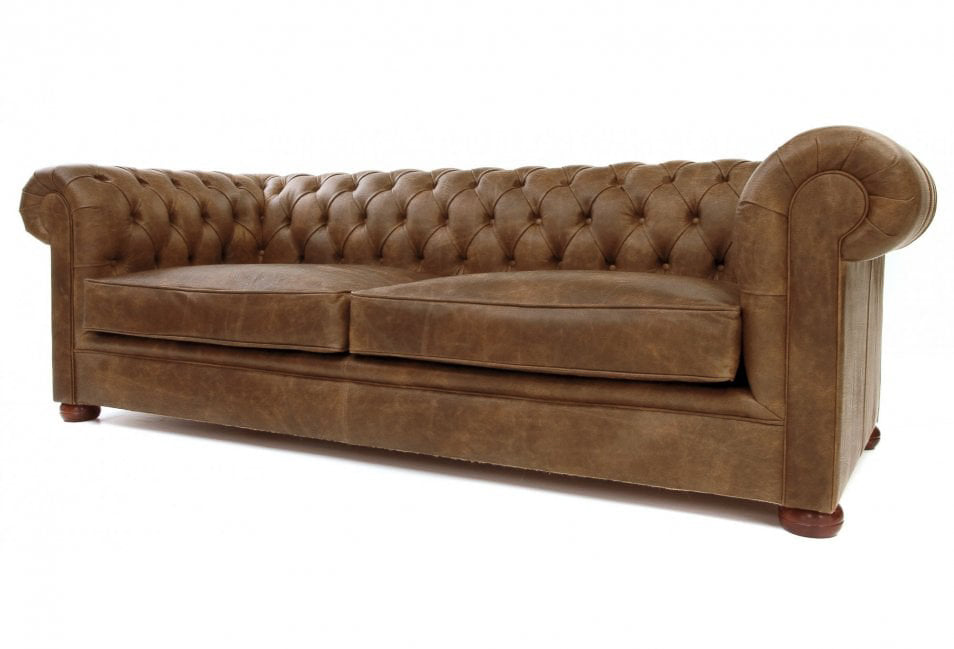 Old Boot Sofas Alfie Sofa Hobnail Leather Lush