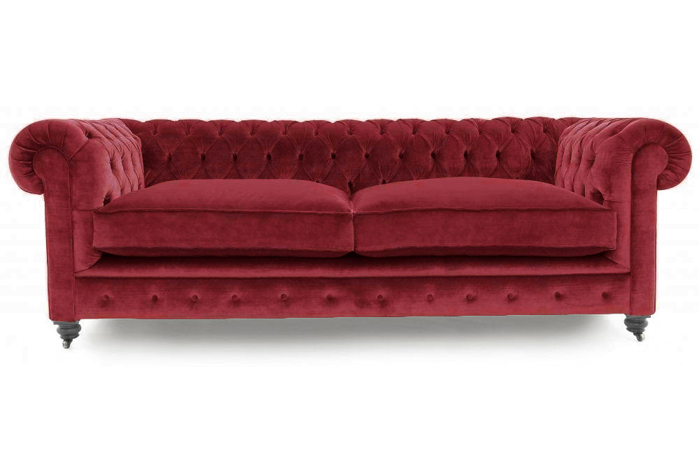 Old Boot Sofas Alfie Sofa Harmony Velvet Berry