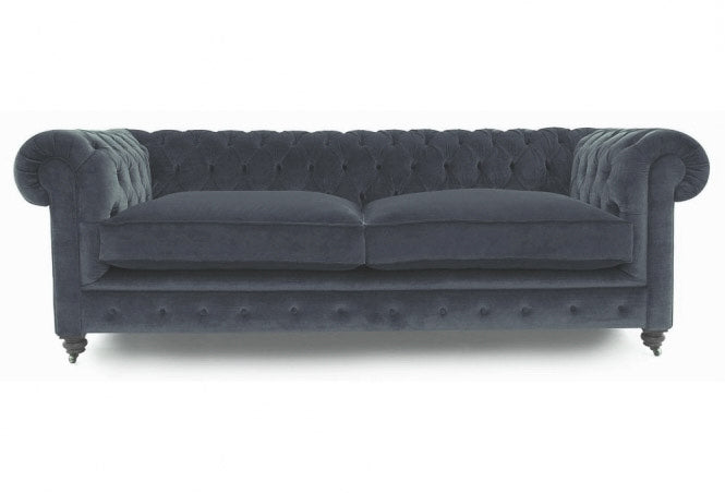 Old Boot Sofas Alfie Sofa Lazy Linen Battleship