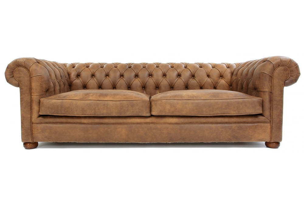 Old Boot Sofas Alfie Sofa Rustic Leather Buckskin
