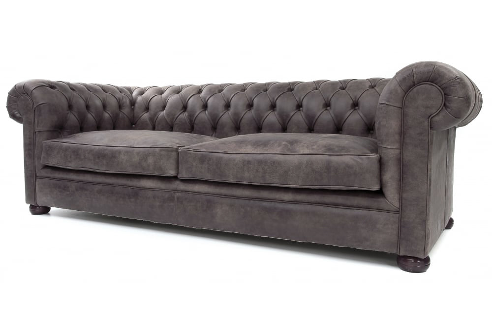 Old Boot Sofas Alfie Sofa Rustic Leather Shadow