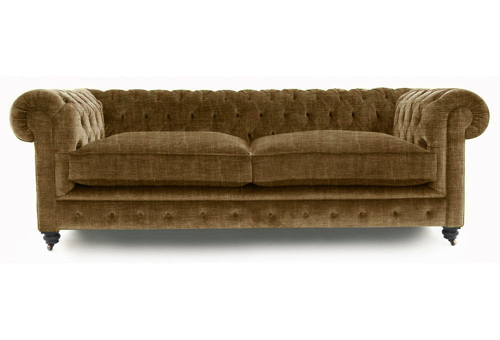 Old Boot Sofas Alfie Sofa Shabby Velvet Tawny