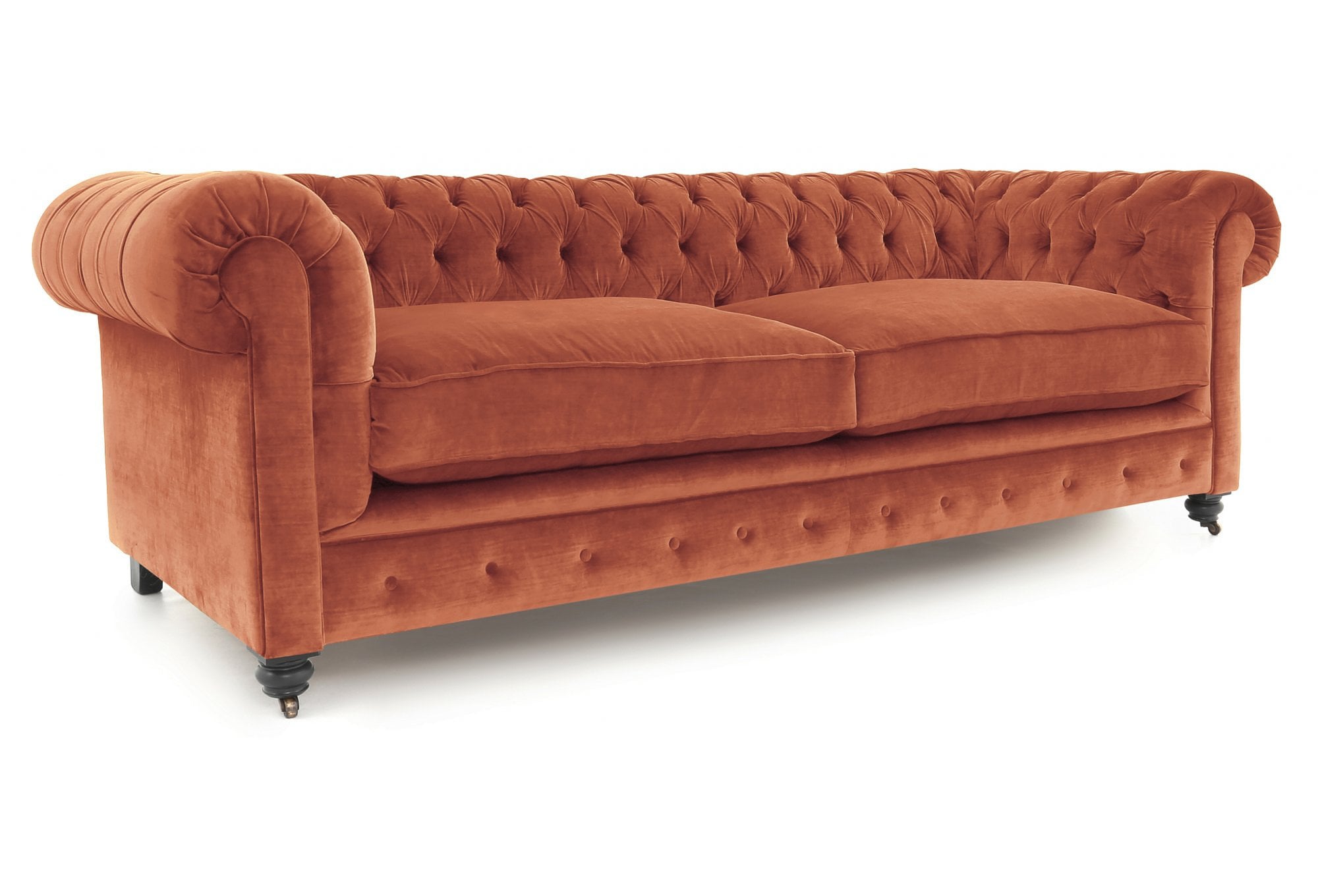 Old Boot Sofas Alfie Sofa Vintage Velvet Rose Clay
