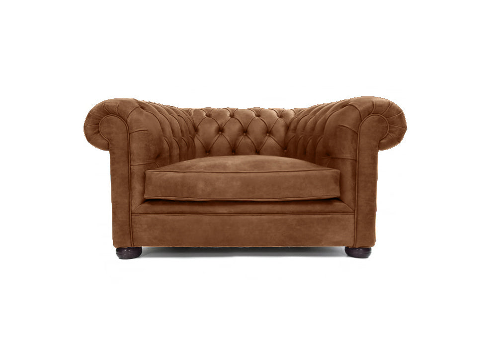 Old Boot Sofas Alfie Love Seat Rustic Leather Buckskin
