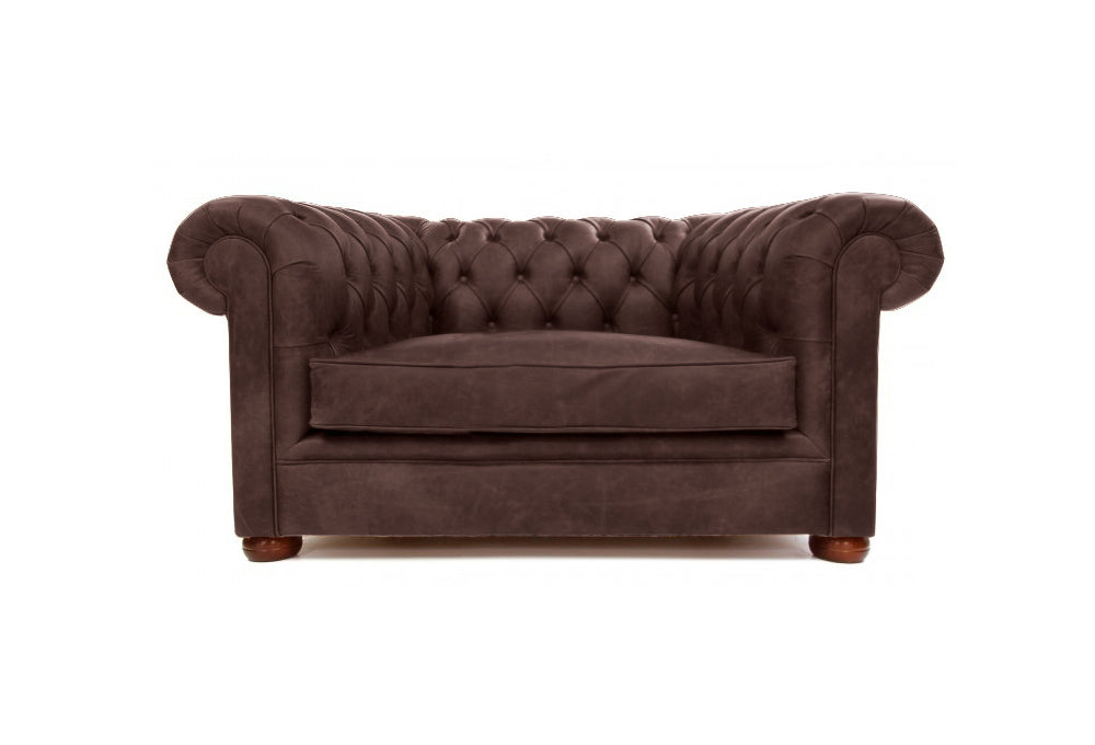 Old Boot Sofas Alfie Love Seat Vintage Leather Brown